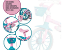 Bicicleta Infantil Aro 12 Rosa Cestinha